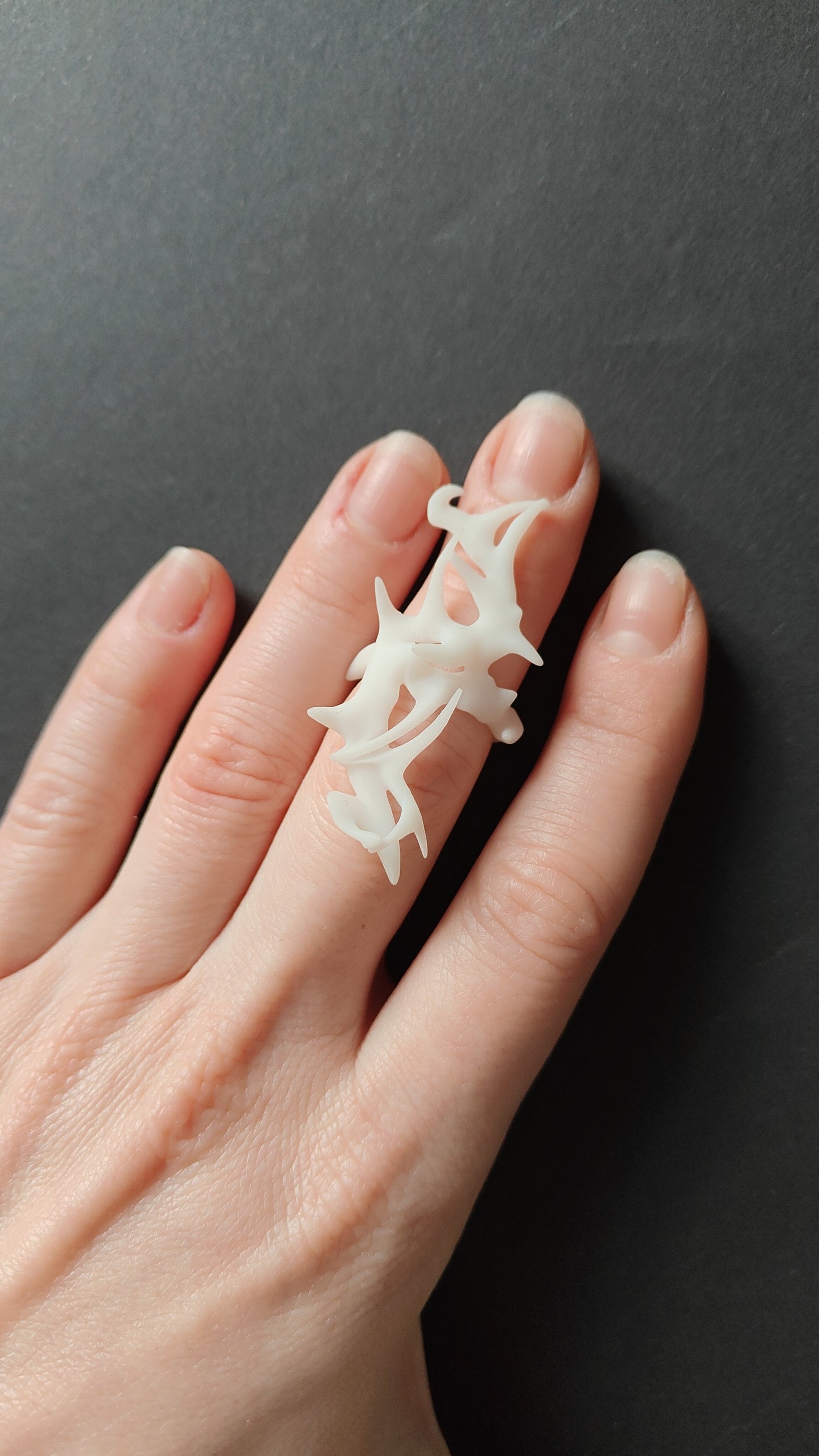 Spiked Fishbone Ring