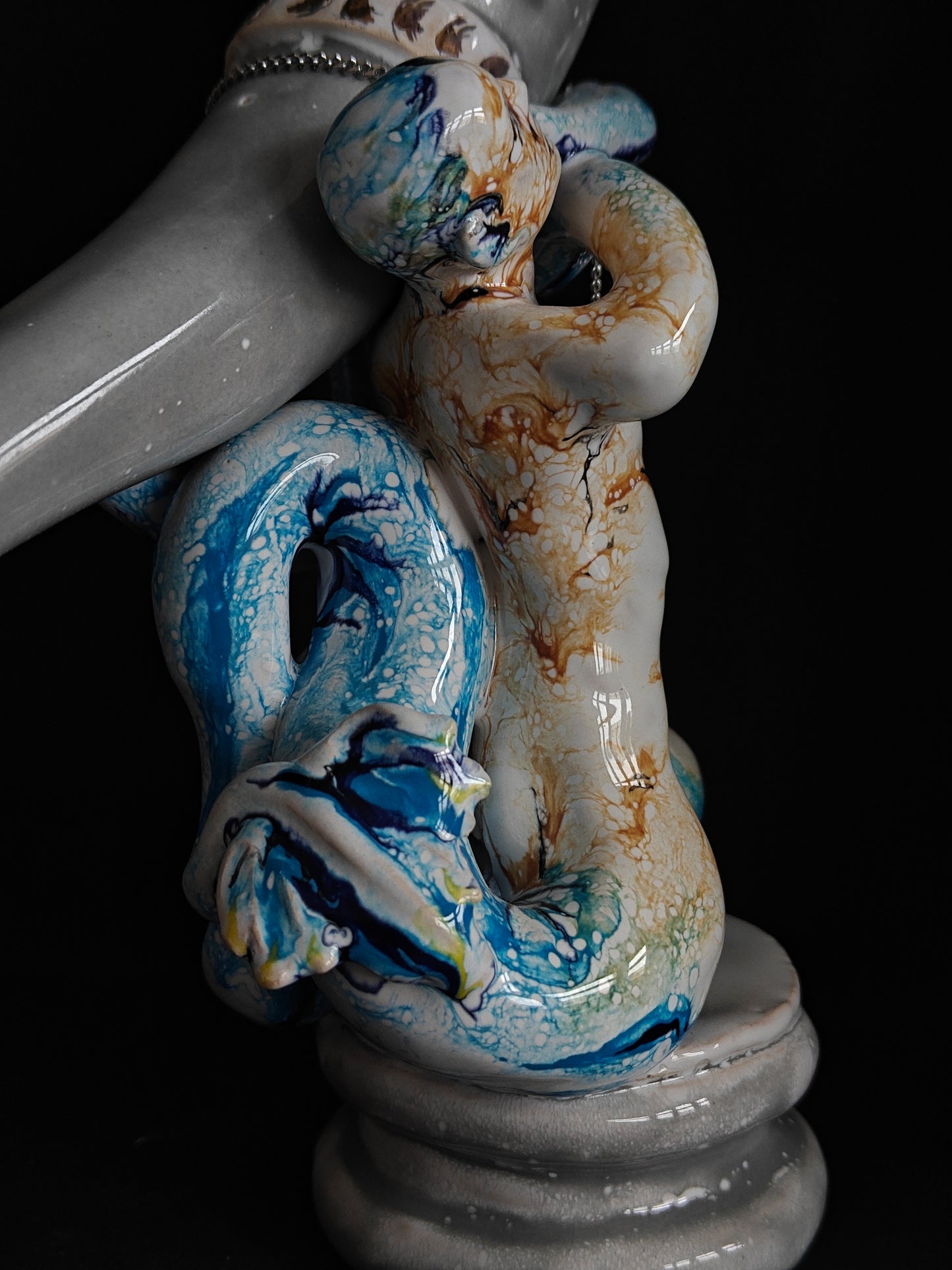 Drinking Horn With Triton - One Of A Kind