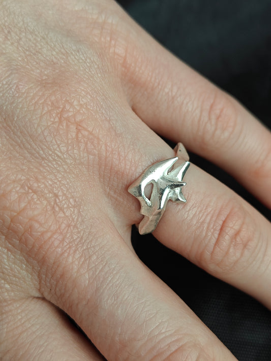 One-of-a-Kind Silver Thorn Ring