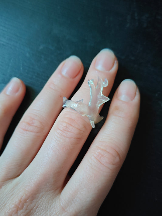 Frozen Thorns – Transparent Claw Ring