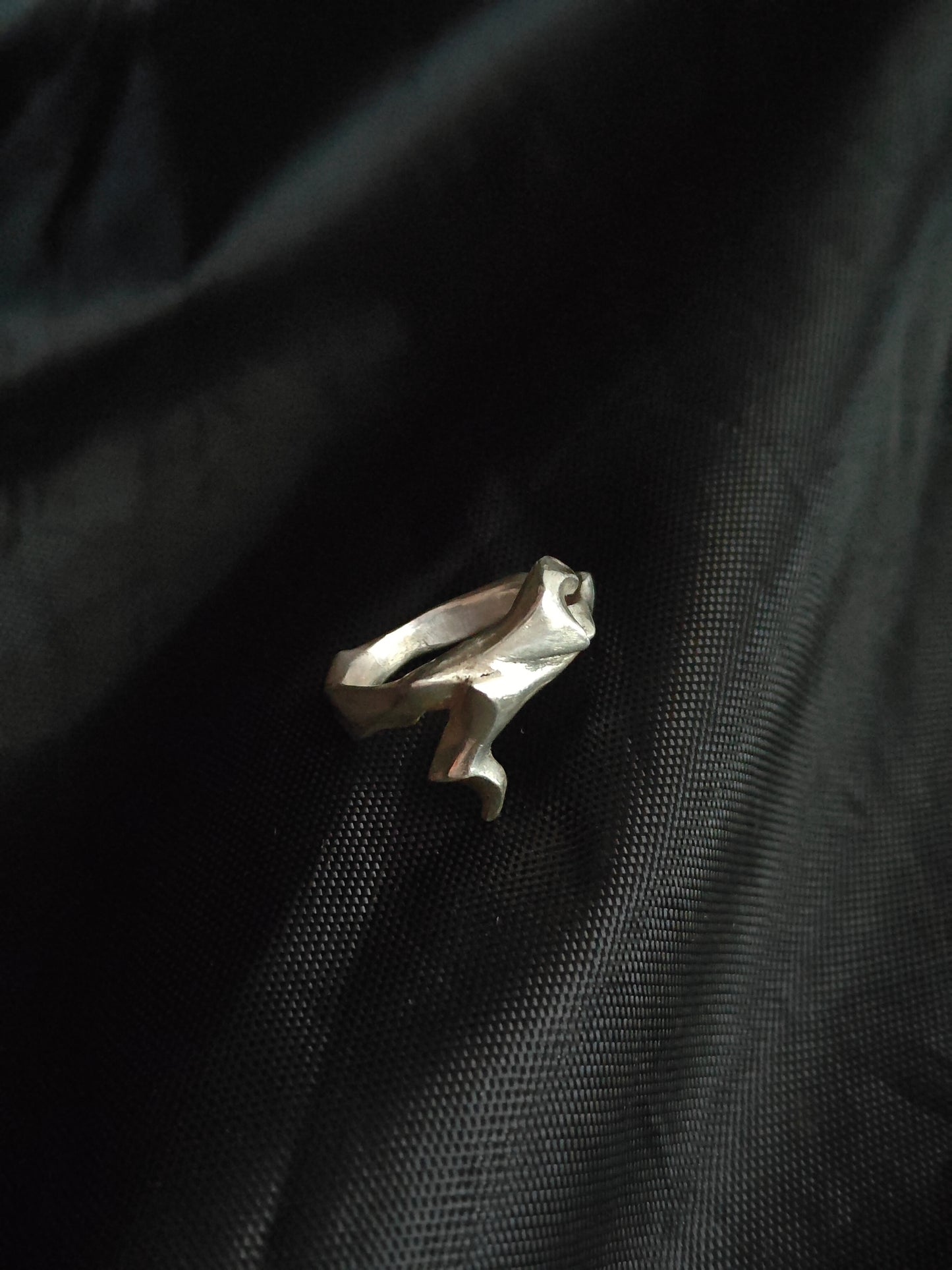 One-of-a-Kind Silver Fang Ring